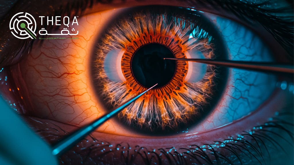 شكل المياه البيضاء في العين